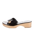 Chanel Patent Leather Slides - Black Sandals, Shoes - CHA600060 | The RealReal Patent Leather Slides