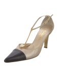 Stella McCartney Canvas Colorblock Pattern DOrsay Pumps - Neutrals Pumps, Shoes - STL210060 | The RealReal Canvas Colorblock... 
