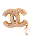 Chanel Textured CC Brooch - Gold-Plated Pin, Brooches - CHA859009 | The RealReal Textured CC Brooch