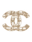 Chanel Textured CC Brooch - Gold-Plated Pin, Brooches - CHA859009 | The RealReal Textured CC Brooch