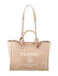 Chanel Small Deauville Shopping Tote - Neutrals Totes, Handbags - CHA868004 | The RealReal Small Deauville Shopping Tote