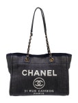 Chanel XL Deauville Shopping Tote - Blue Totes, Handbags - CHA952013 | The RealReal XL Deauville Shopping Tote