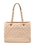 Chanel Quilted CC Tote - Neutrals Totes, Handbags - CHA895009 | The RealReal Quilted CC Tote