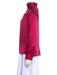 Diane von Furstenberg Silk V-Neck Blouse - Pink Tops, Clothing - WDI442003 | The RealReal Silk V-Neck Blouse