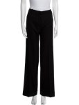 Chloé Wool Wide Leg Pants - Black, 10.5 Rise Pants, Clothing - CHL317008 | The RealReal Wool Wide Leg Pants