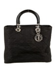 Christian Dior Large Nylon Cannage Lady Dior - Black Handle Bags, Handbags - CHR178474 | The RealReal Large Nylon Cannage Lady Dior