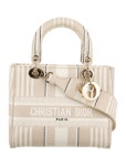 Christian Dior 2020 Medium Striped D-Lite Bag - Neutrals Handle Bags, Handbags - CHR250040 | The RealReal 2020 Medium Striped D... 