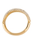 Kate Spade New York Crystal Bow Bangle - Clear, Gold-Tone Metal Bangle, Bracelets - WKA306066 | The RealReal Crystal Bow Bangle