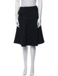 Christian Dior Pleated Accents Midi Length Skirt - Black Skirts, Clothing - CHR338008 | The RealReal Pleated Accents Midi Length... 