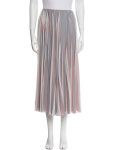 Fendi Pleated Accents Midi Length Skirt - Neutrals Skirts, Clothing - FEN370007 | The RealReal Pleated Accents Midi Length Skirt
