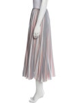 Fendi Pleated Accents Midi Length Skirt - Neutrals Skirts, Clothing - FEN370007 | The RealReal Pleated Accents Midi Length Skirt