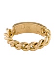 Christian Dior 18K Diamond Gourmette Ring - Band, Rings - CHR570001 | The RealReal