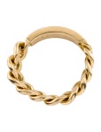 Christian Dior 18K Diamond Gourmette Ring - Band, Rings - CHR570001 | The RealReal
