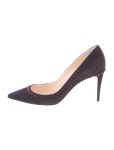Christian Louboutin Anjalina 85 Suede Pumps - Black Pumps, Shoes - CHT207733 | The RealReal Anjalina 85 Suede Pumps