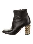 Christian Louboutin Leather Studded Accents Boots - Black Boots, Shoes - CHT210082 | The RealReal Leather Studded Accents Boots