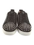 Christian Louboutin Spike Accents Suede Sneakers - Black Sneakers, Shoes - CHT550009 | The RealReal