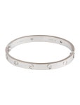 Cartier Vintage 6 Diamond LOVE Bracelet - Rhodium-Plated 18K White Gold Bangle, Bracelets - CRT81798 | The RealReal Vintage 6... 