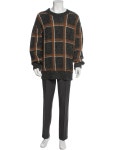 Dries Van Noten Merino Wool Plaid Print Pullover - Green Sweaters, Clothing - DRI160016 | The RealReal Merino Wool Plaid Print... 