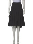 Dries Van Noten Pleated Accents Knee-Length Skirt - Black Skirts, Clothing - DRI185006 | The RealReal