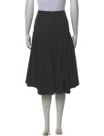 Dries Van Noten Pleated Accents Knee-Length Skirt - Black Skirts, Clothing - DRI185006 | The RealReal