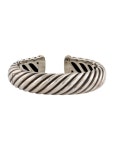 David Yurman Diamond Two Tone Helena Cuff Bracelet - 18K Yellow Gold Cuff, Bracelets - DVY160010 | The RealReal Diamond Two Tone... 