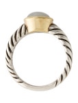 David Yurman Two-Tone Moonstone Cable Cocktail Ring - Cocktail Ring, Rings - DVY210031 | The RealReal