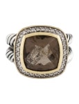 David Yurman Smoky Quartz & Diamond Albion Ring - Cocktail Ring, Rings - DVY210033 | The RealReal