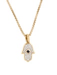 David Yurman 18K Sapphire & Diamond Hamsa Pendant Necklace - Pendant Necklace, Necklaces - DVY210046 | The RealReal