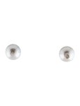 Earrings 14K Diamond & Pearl Stud Earrings - Rhodium-Plated 14K White Gold Stud, Earrings - EARRI185010 | The RealReal 14K... 