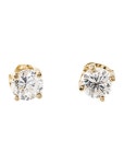 Earrings 14K Diamond Stud Earrings - 14K Yellow Gold Stud, Earrings - EARRI325012 | The RealReal 14K Diamond Stud Earrings