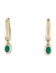 Earrings 14K Emerald Drop Earrings - Drop, Earrings - EARRI339001 | The RealReal