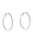 Earrings 14K 1.00ctw Lab Grown Diamond Hoop Earrings - Hoop, Earrings - EARRI400073 | The RealReal