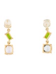 Earrings 18k Diopside & Spinel Drop Earrings - Drop, Earrings - EARRI412012 | The RealReal