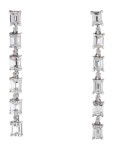 Earrings 14K 3.34CT Drop Earrings - Rhodium-Plated 14K White Gold Drop, Earrings - EARRI338005 | The RealReal 14K 3.34CT Drop... 