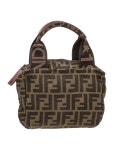 Fendi Zucca FF Top Handle Bag - Brown Handle Bags, Handbags - FEN350054 | The RealReal Zucca FF Top Handle Bag