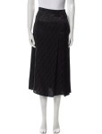 Fendi Silk Midi Length Skirt - Black Skirts, Clothing - FEN370094 | The RealReal Silk Midi Length Skirt