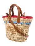 Fendi Raffia Sunshine Tote Mini - Neutrals Mini Bags, Handbags - FEN400038 | The RealReal