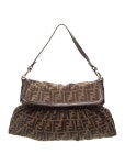 Fendi Zucca FF Chef - Brown Shoulder Bags, Handbags - FEN450020 | The RealReal