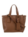 Giorgio Armani Leather Top Handle Bag - Brown Handle Bags, Handbags - GIO180011 | The RealReal