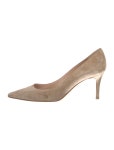 Manolo Blahnik Suede Colorblock Pattern Pumps - Neutrals Pumps, Shoes - MOO314001 | The RealReal Suede Colorblock Pattern Pumps
