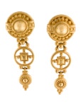 Givenchy Ornate Drop Clip-On Earrings - Gold-Tone Metal Clip-On, Earrings - GIV210038 | The RealReal Ornate Drop Clip-On Earrings