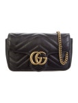 Gucci Mini GG Marmont Shoulder Bag - Black Shoulder Bags, Handbags - GUC1177446 | The RealReal Mini GG Marmont Shoulder Bag