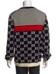 Gucci GG Logo Crew Neck Pullover - Blue Sweaters, Clothing - GUC2015042 | The RealReal