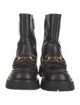 Gucci Horsebit Accent Leather Combat Boots - Black Boots, Shoes - GUC2015049 | The RealReal