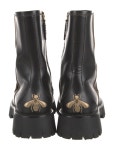Gucci Horsebit Accent Leather Combat Boots - Black Boots, Shoes - GUC2015049 | The RealReal