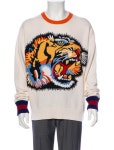 Gucci 2017 Sylvie Web Accent Pullover w/ Tags - Clothing -          GUC700038 | The RealReal 2017 Sylvie Web Accent Pullover w/ Tags