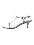 Gucci Leather T-Strap Sandals - Metallic Sandals, Shoes - GUC700448 | The RealReal Leather T-Strap Sandals