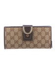 Gucci D-Ring Continental GG Canvas Continental Wallet - Accessories -          GUC700482 | The RealReal D-Ring Continental GG... 