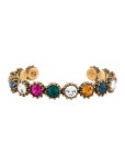 Gucci Multicolor Crystal Cuff - Gold-Tone Metal Cuff, Bracelets - GUC702006 | The RealReal Multicolor Crystal Cuff