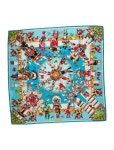 Hermès Kachinas Silk Scarf - Blue Scarves and Shawls, Accessories - HER325020 | The RealReal Kachinas Silk Scarf